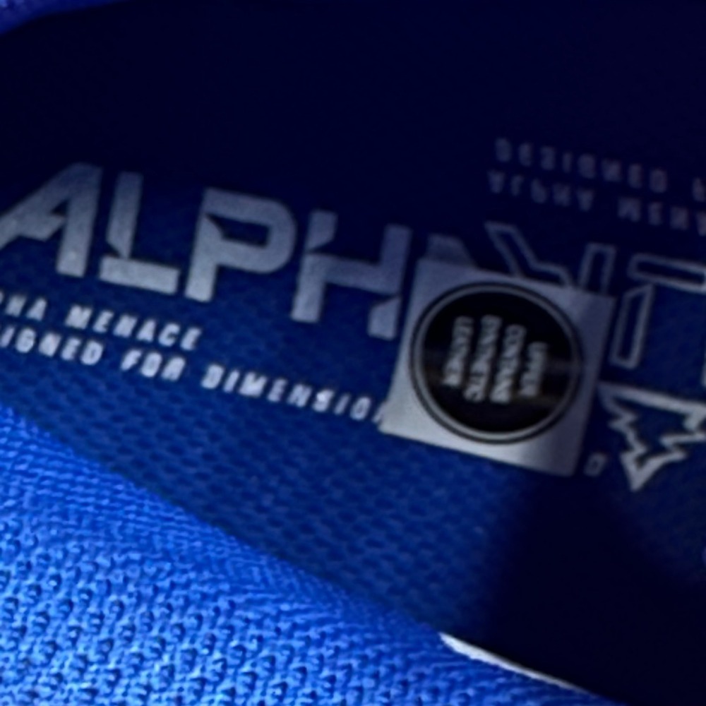 Nike Alpha Menace 3 Shark Football Cleats Royal Blue White CV0586-414 Mens 12 - Picture 5 of 11